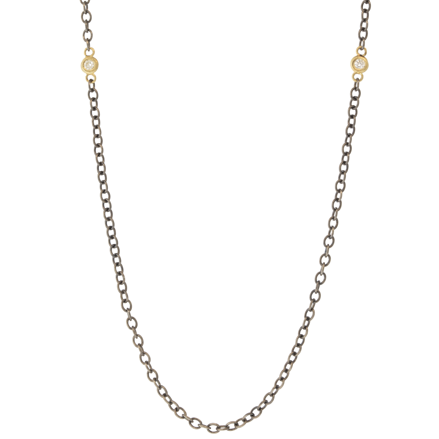 925SUNEERA: Diamond bezel chain,MINIDIA,0.10cts