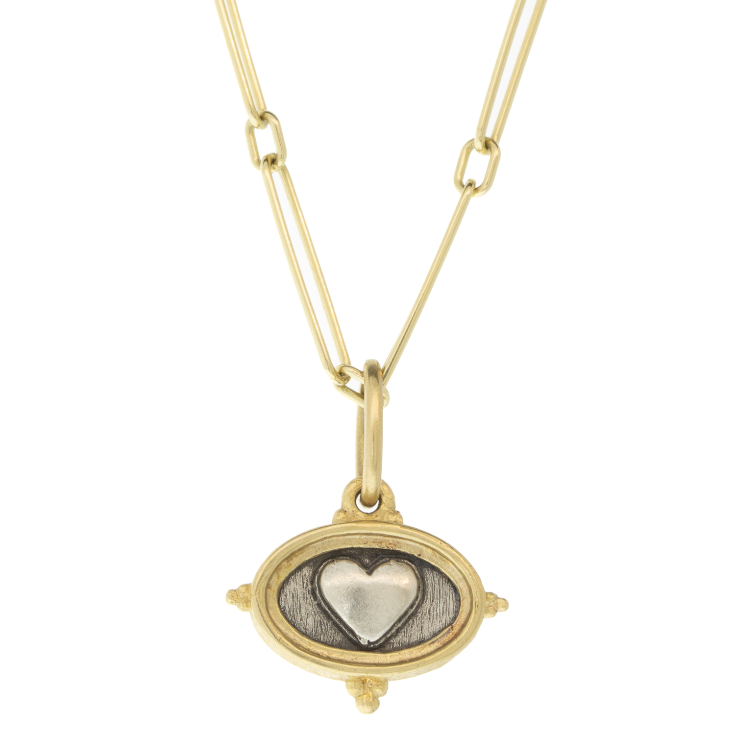 Erica Molinari Trunk Show: ss and 18k baby heart + amor