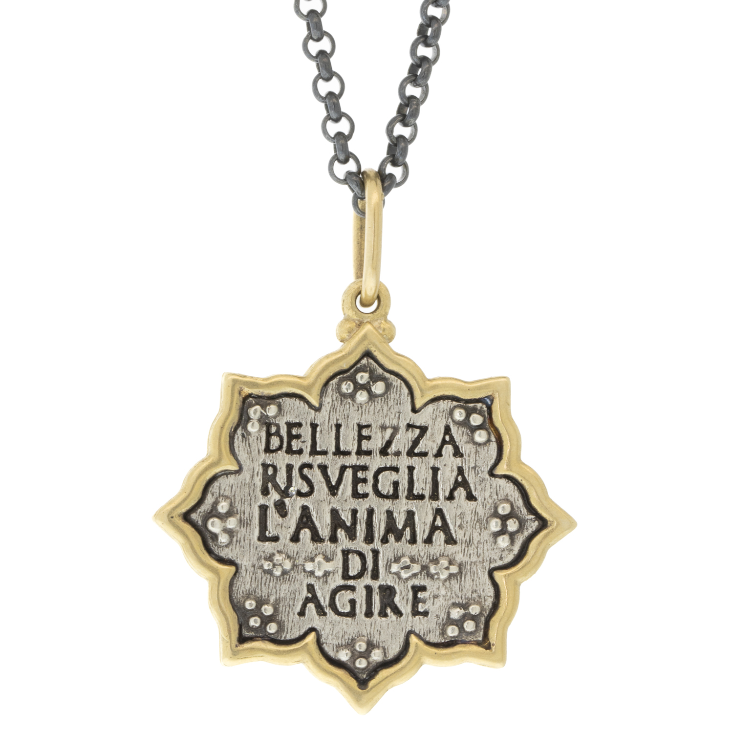 Erica Molinari Trunk Show: SS/18k multi later diamond lotus "beauty awakens the soul to act" -dante alighieri