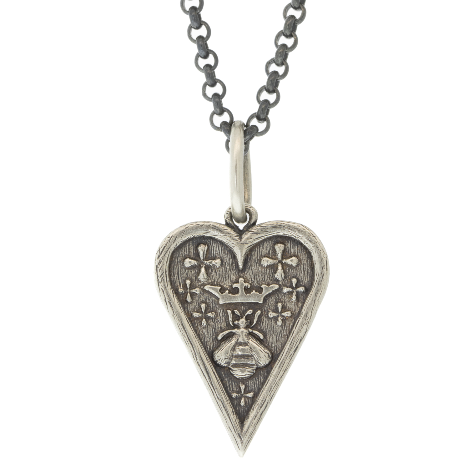Erica Molinari Trunk Show: ss small slim heart queen bee--"Forget me not"