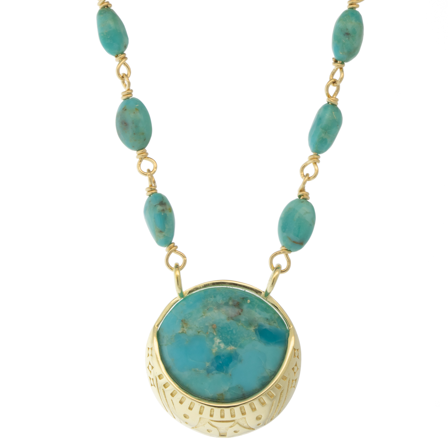 Lulu: Apollo necklace, Turquoise