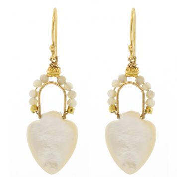 LuLu: Enya Earrings, Mother of Pearl