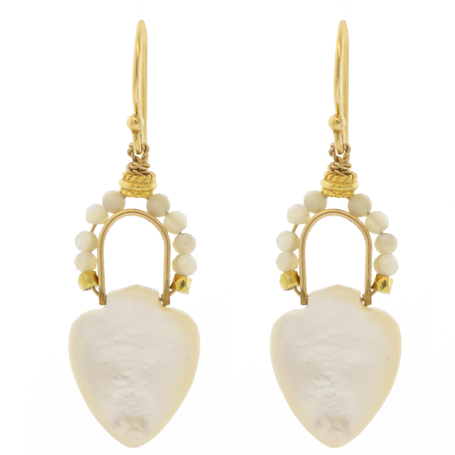 LuLu: Enya Earrings, Mother of Pearl