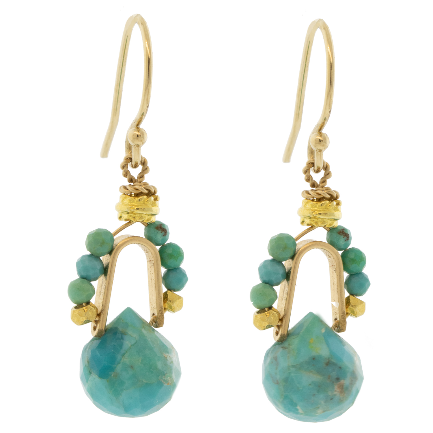 LuLu: Tiara Earrings, Turquoise