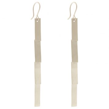 Jane Diaz: Long Rectangular Cascade Earrings, SS