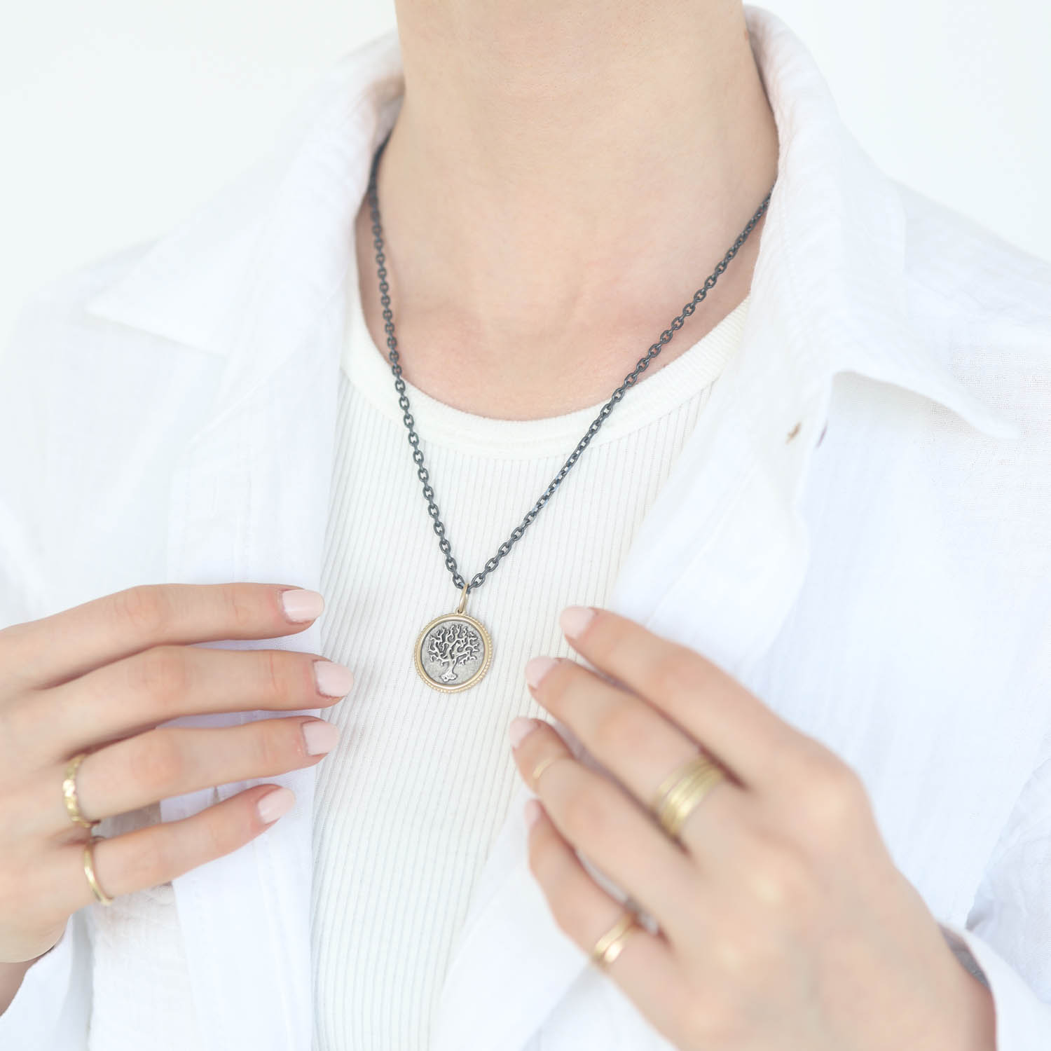 Erica Molinari Trunk Show: SS/18k small tree of life & flowers -"Nothing is more honorable than a grateful heart" -Seneca