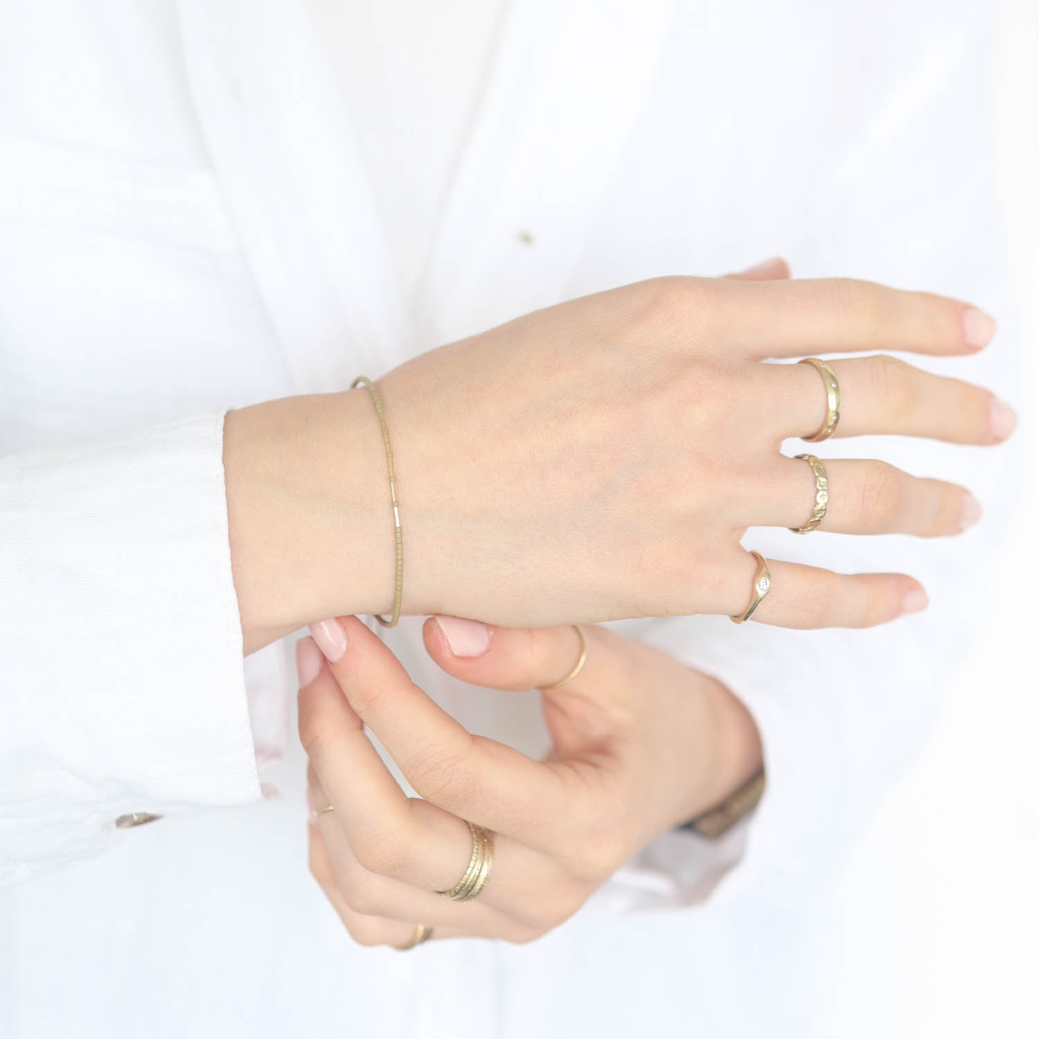 Abacus Row: Aitne bracelet-Meadow-M/L
