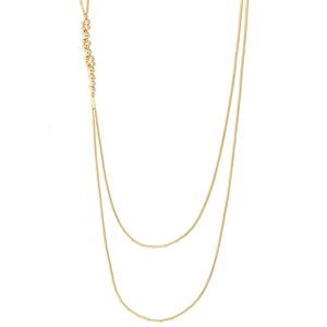 Abacus Row: WS - Zosma Necklace, 21.5", 14K gold-filled beads
