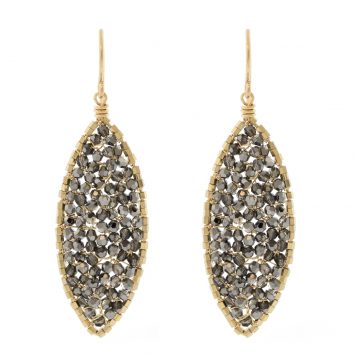 Dana Kellin: Earrings, CSN , Teardrop,goldfill, measure 1 15/16" x 9/16"