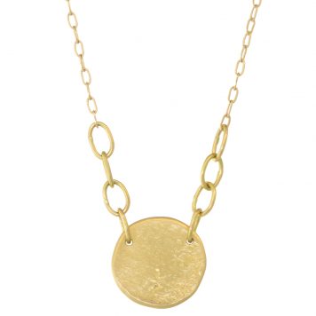 Sarah McGuire: Necklace,Mini Paper Moon,14/18k,17"