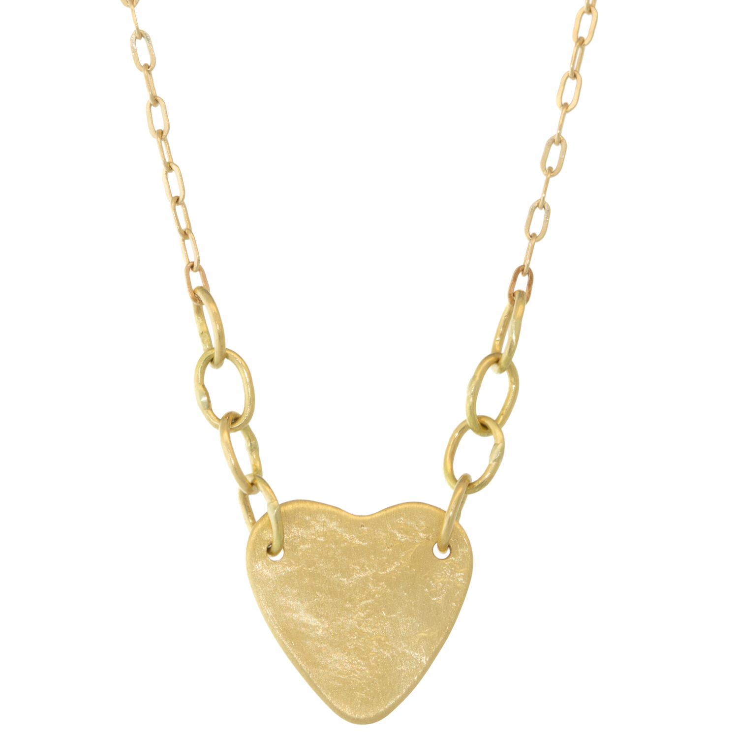 Sarah McGuire: Necklace,Mini Paper Heart,14/18k,17"