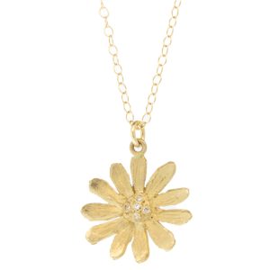 Victoria Cunningham Trunk Show: 14K med daisy w/ diamond