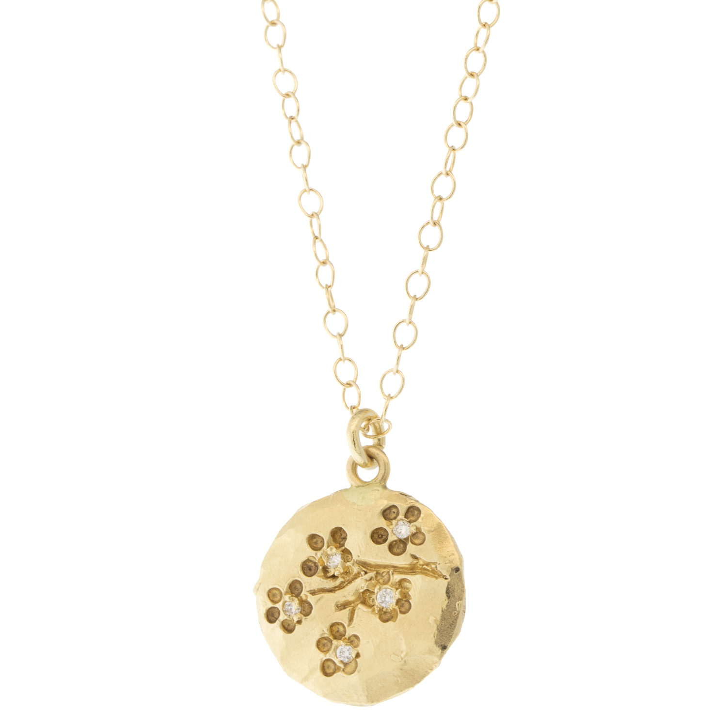 Victoria Cunningham Trunk Show: 14K Small Cherry Blossom with Diamond
