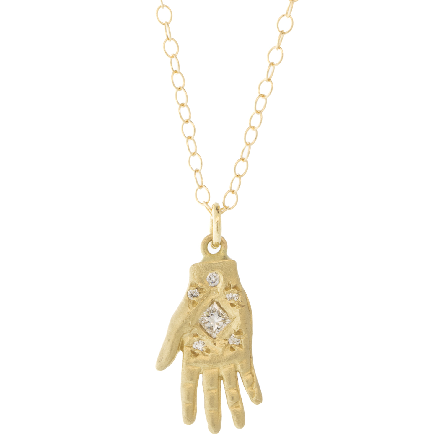 Victoria Cunningham Trunk Show: 14k hand + princess cut diamond