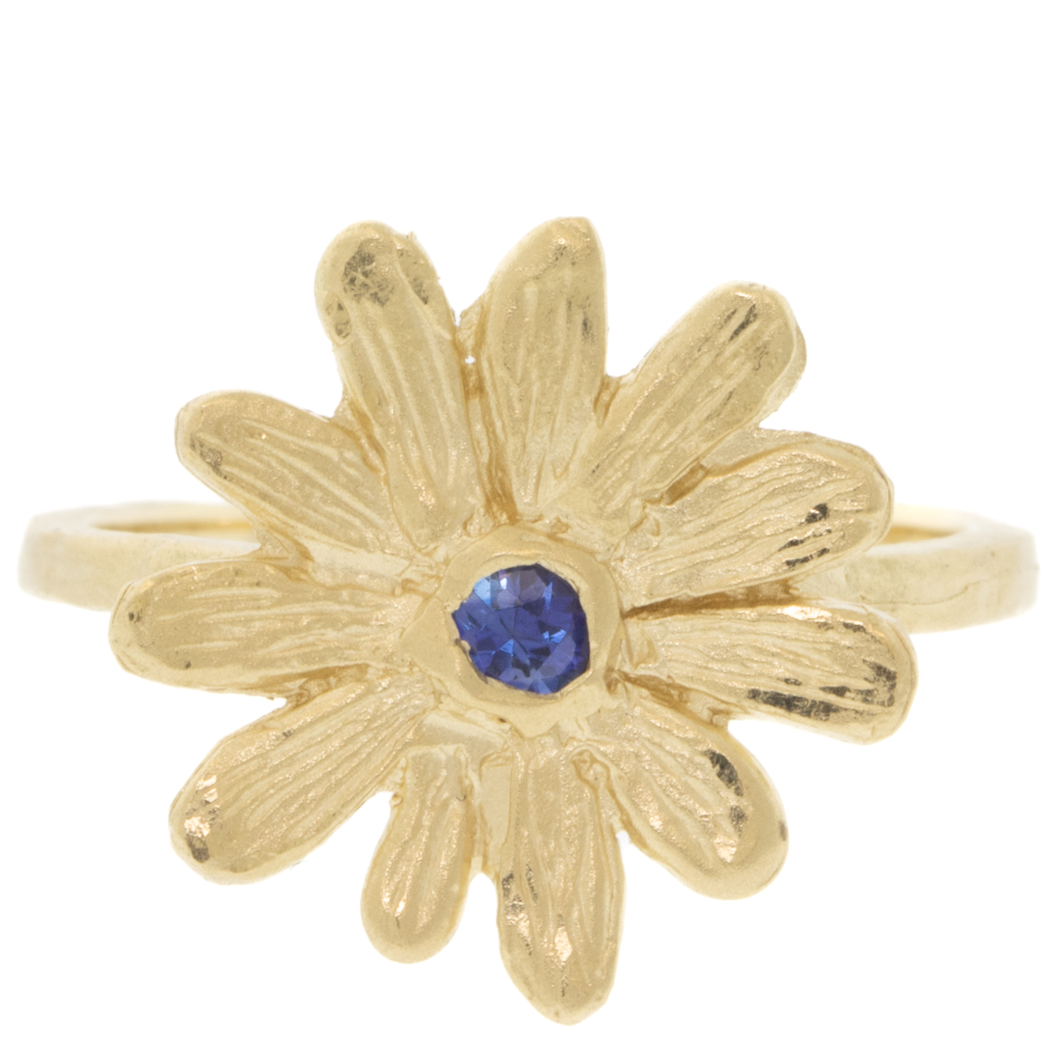 Victoria Cunningham Trunk Show: 14k L daisy ring and sapphire