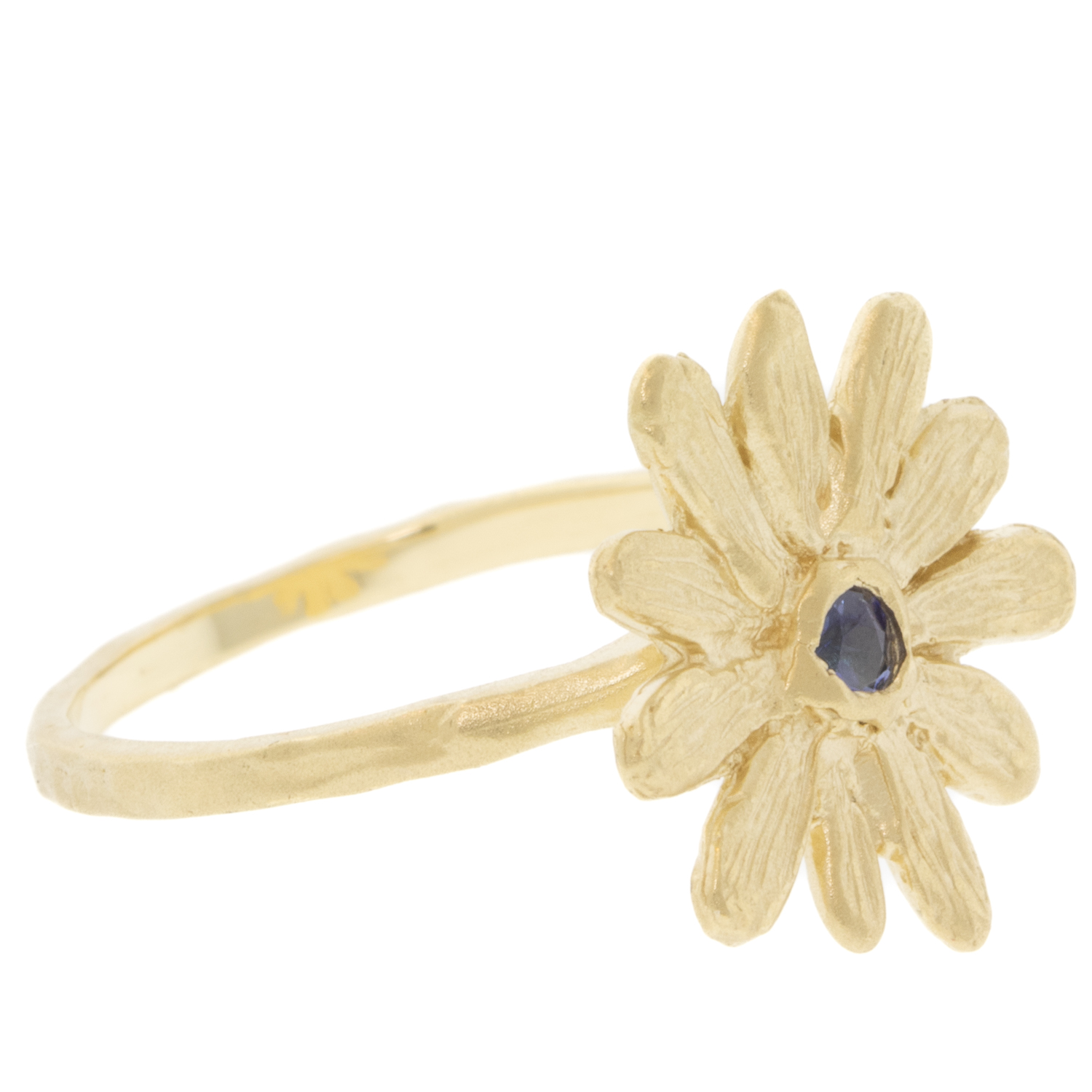 Victoria Cunningham Trunk Show: 14k L daisy ring and sapphire