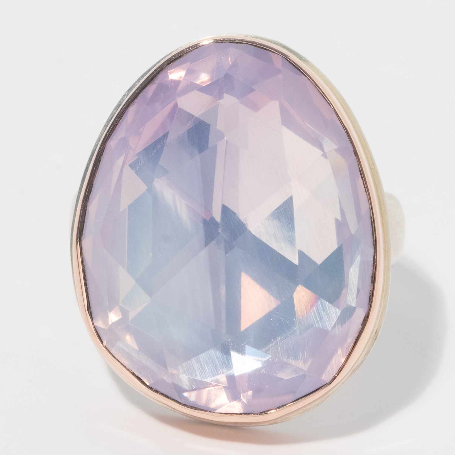 gold and silver ring with amethyst by jewelry designer Jamie Joseph