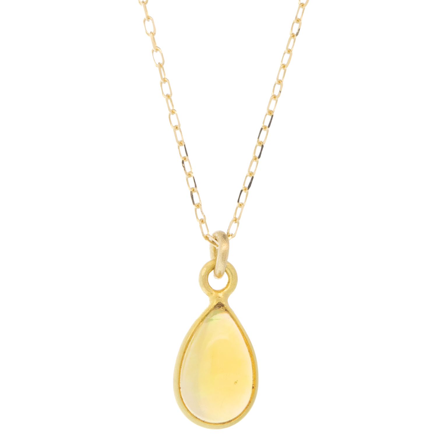 Margaret Solow: Necklace, 18K Pendant/14K Chain, Opal