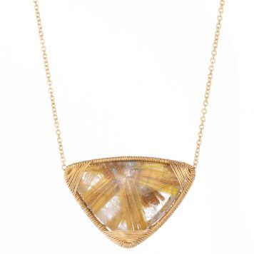 Dana Kellin Fine: Necklace, 14K, Star Rutilated Quartz