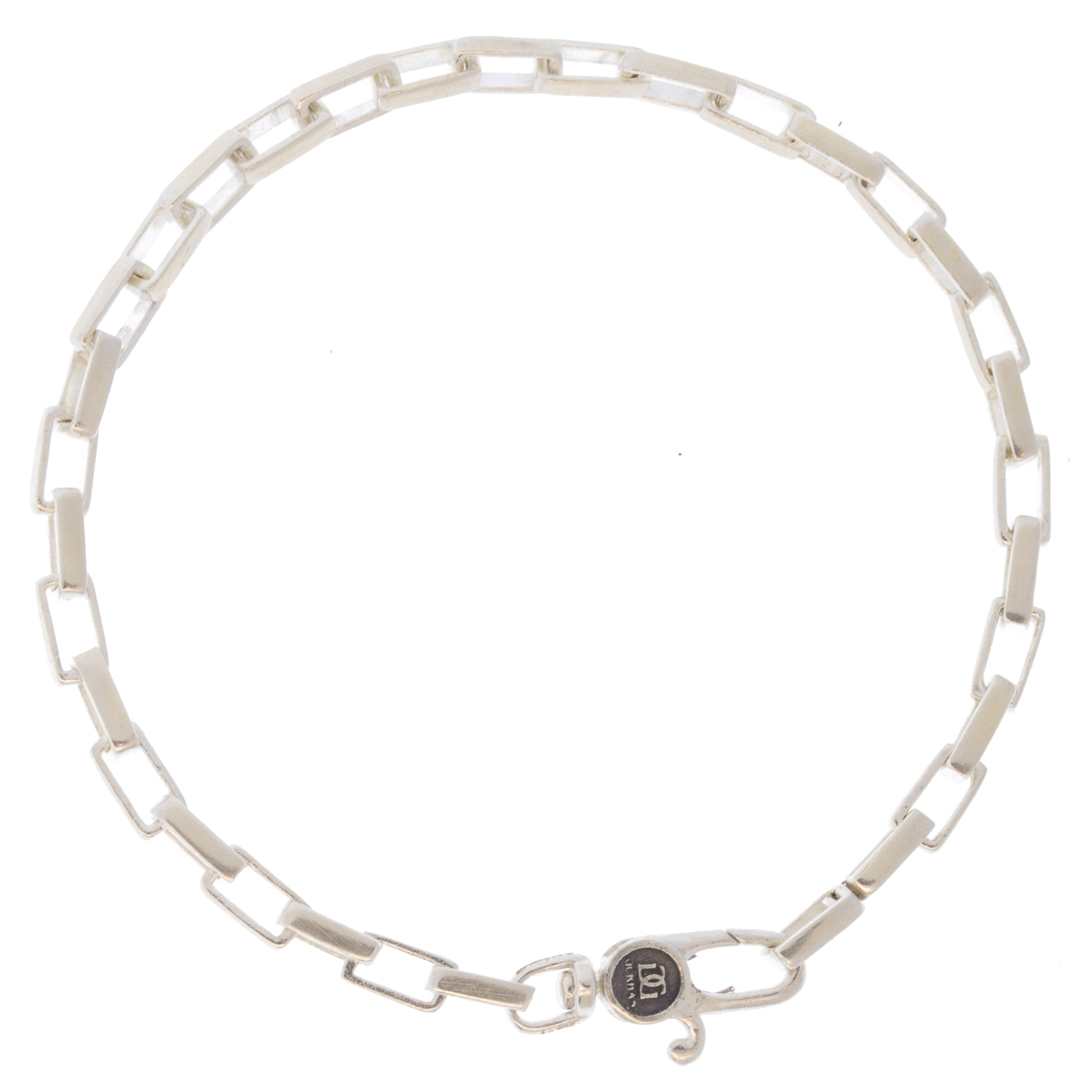 Gurhan: SS chain link bracelet rectangular link