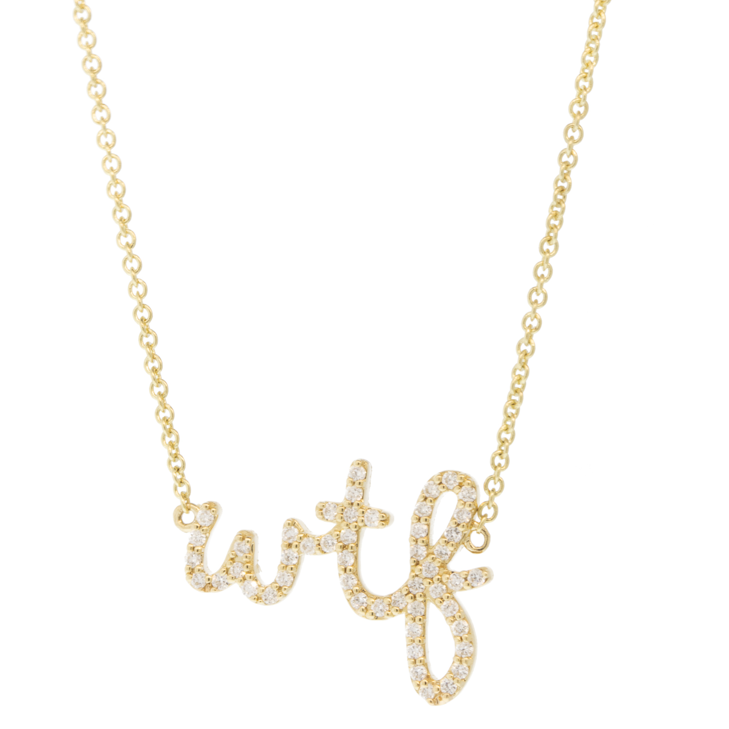Sydney Evan: Necklace, Small WTF Script