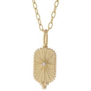 Erica Molinari:14K Small diamond North Star-"Life" .005cts