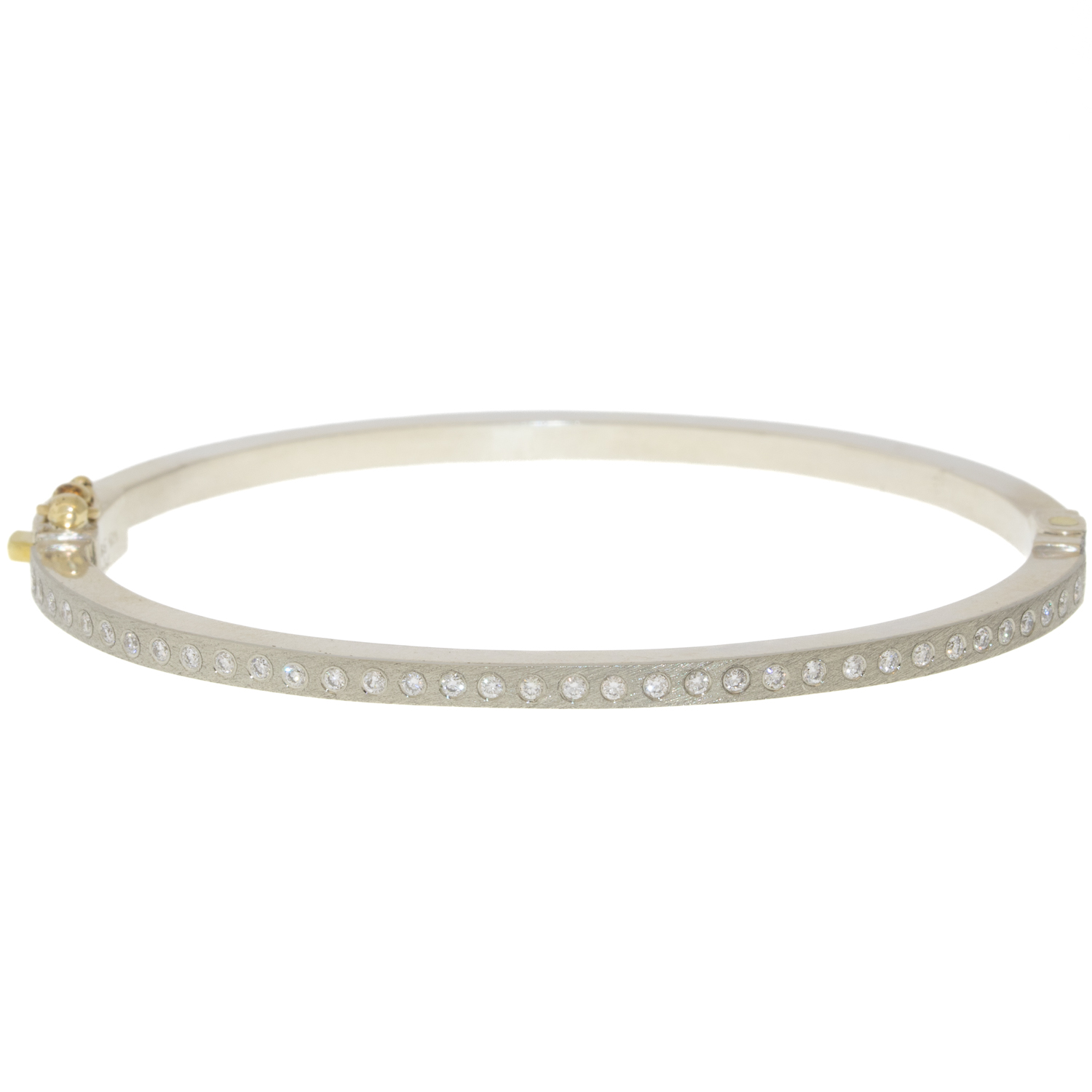Rene Escobar Trunk Show:Bangle,ADAM,2.5 MM,White Gold