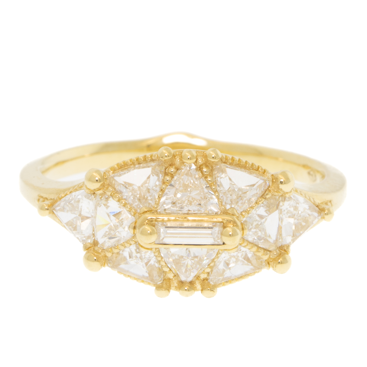 gold ring with diamonds by jewelry designer Artemer