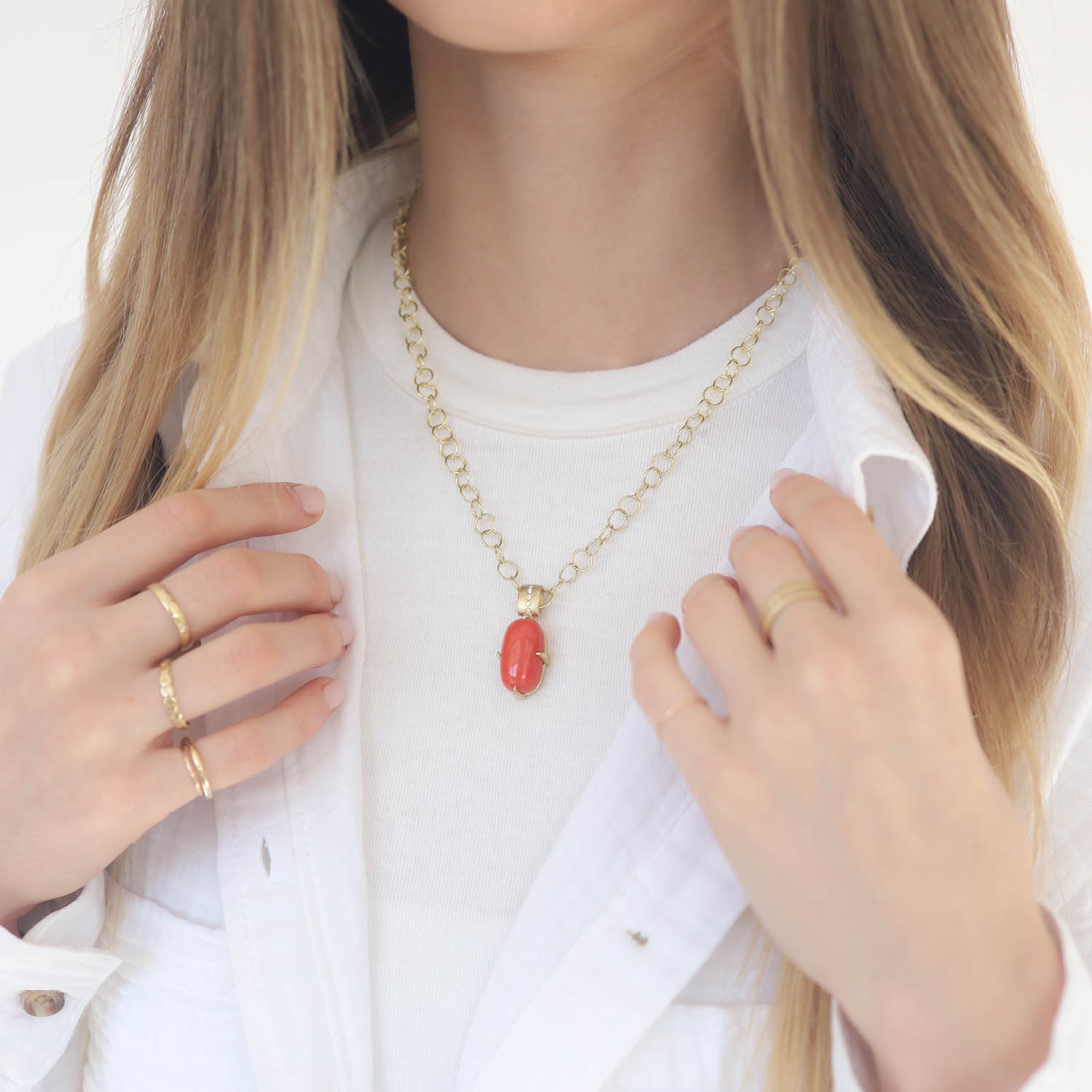 Rene Escobar Trunk Show: Coral Necklace,yg
