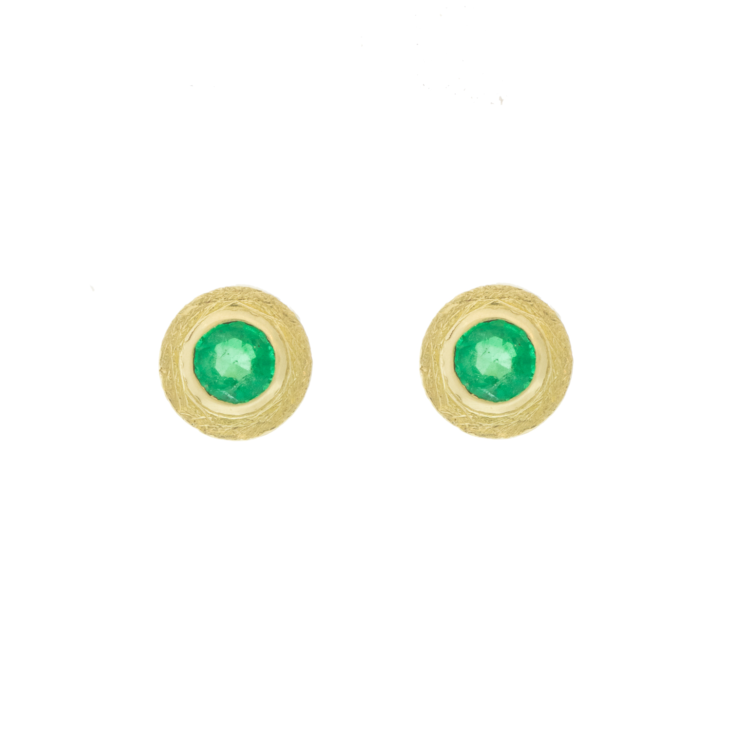 Rene Escobar Trunk Show:Earrings,18k,Emerald,0.50 ct