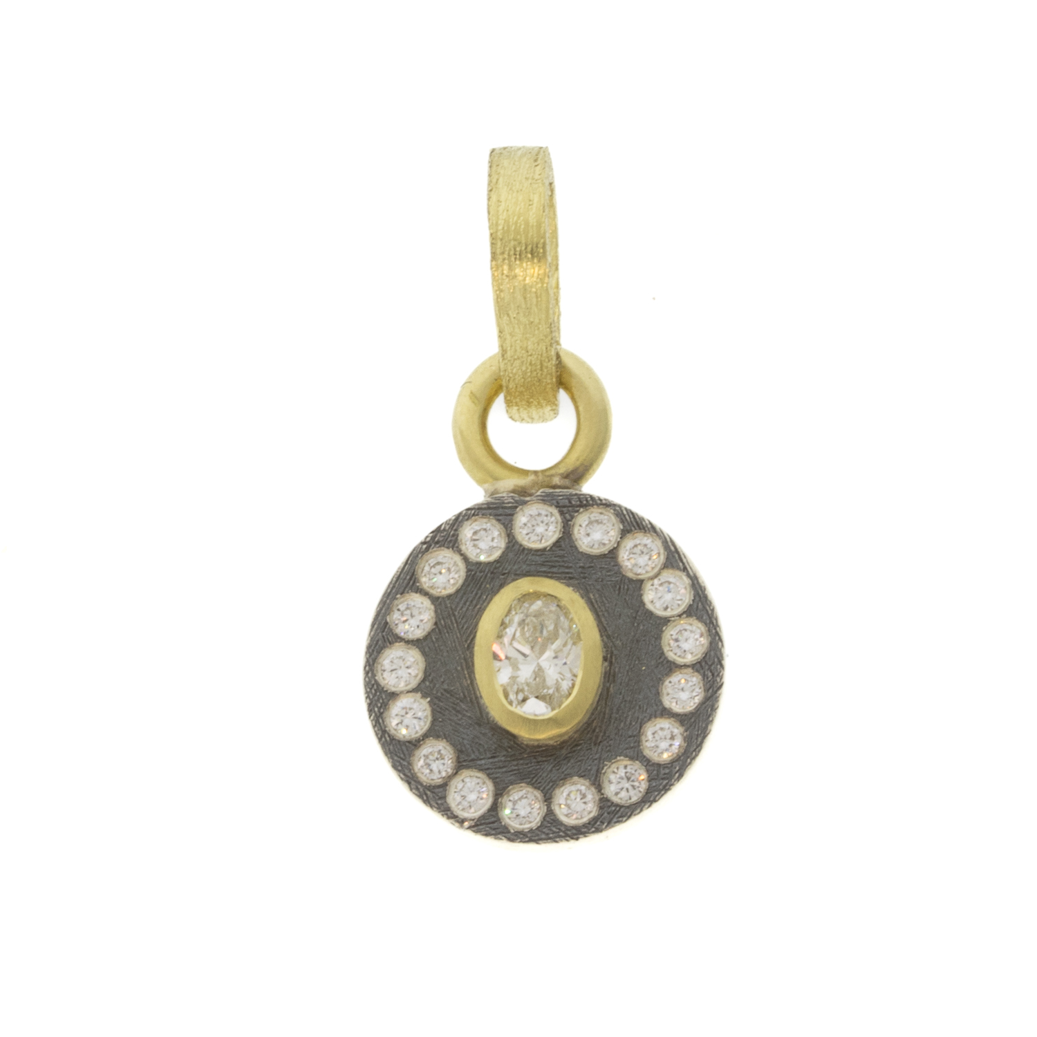 Rene Escobar Trunk Show:Junia pendant,.37ct,SS