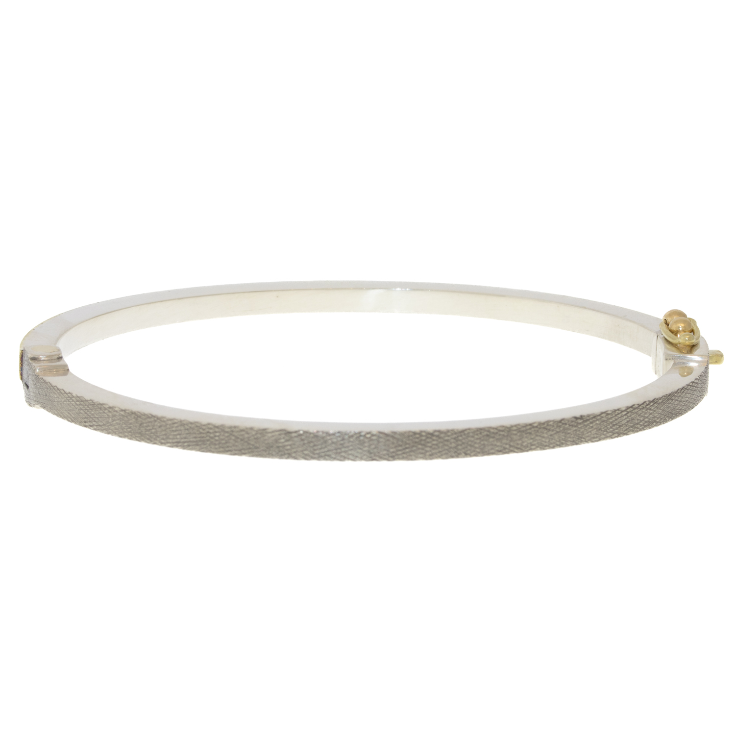 Rene Escobar :Bangle,LAURA,2.5 MM,Yellow Gold,0.24CT
