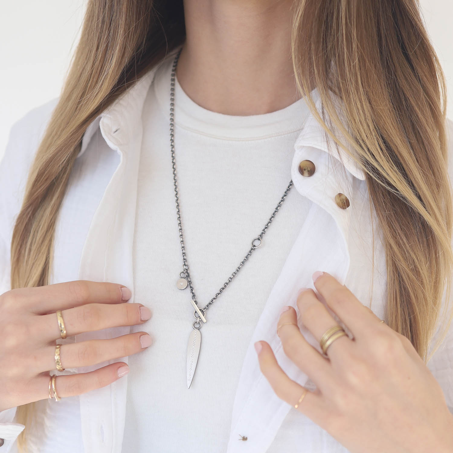 Rene Escobar Trunk Show:Palaso Lariat,0.22ct PT