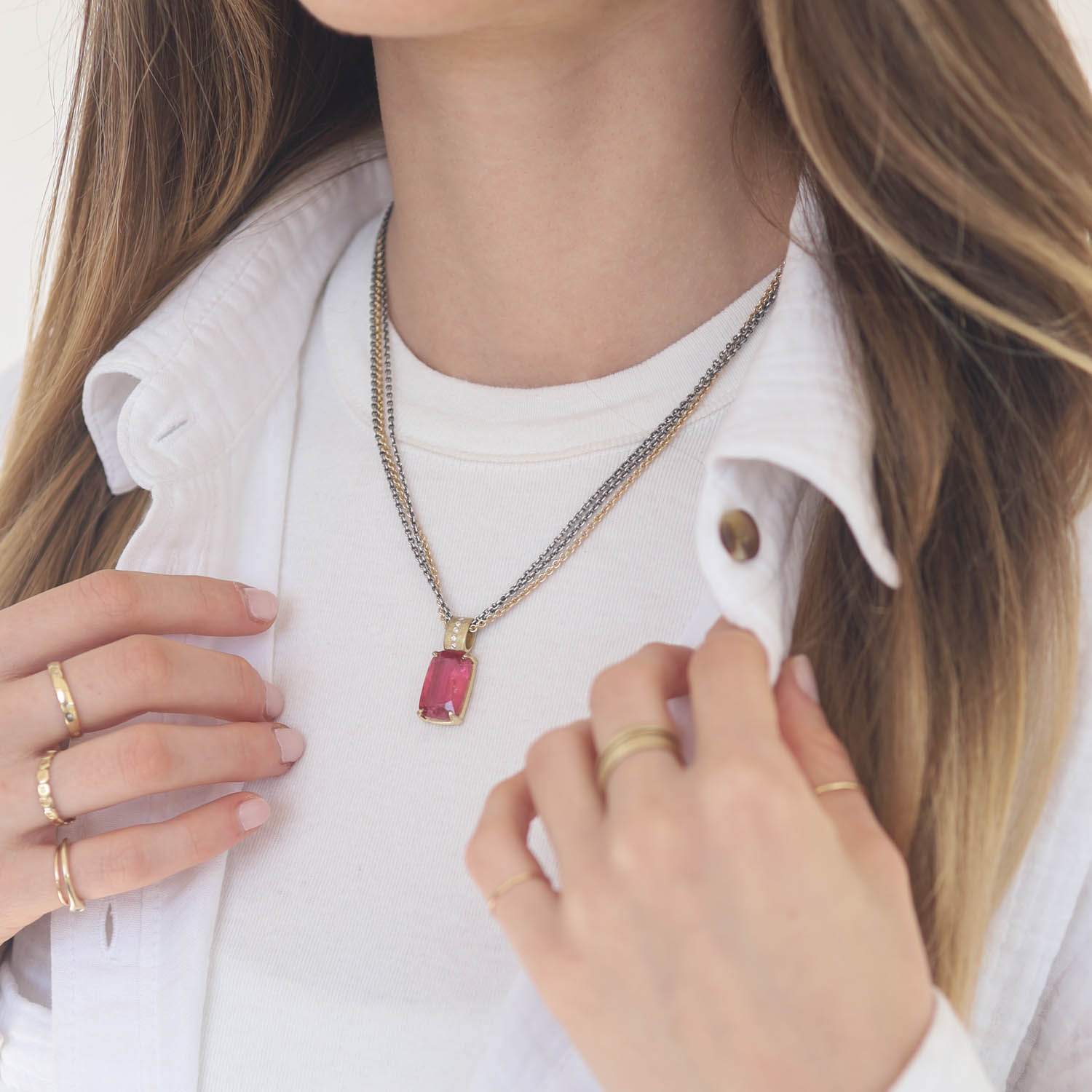 Rene Escobar Trunk Show:Rubilite Pendant,10.02ct