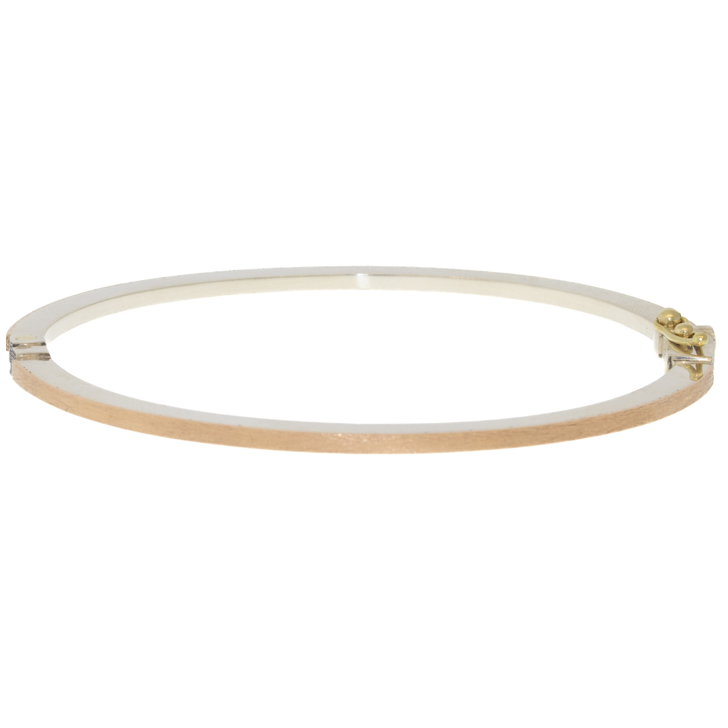 Rene Escobar Trunk Show:Bangle,21 Bangle, SUPER SKINNY, 1.8mm 18k Rose gold front & back w/diamonds Medium