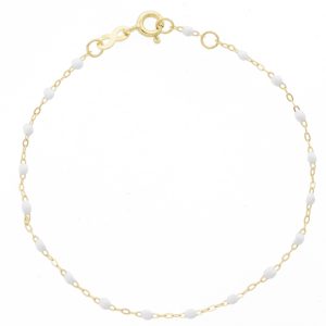 gigiCLOZEAU: Classic Gigi Bracelet, white, 18k yg, 6.7"