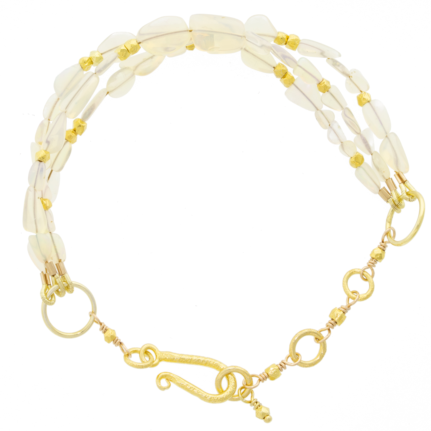 Robindira Unsworth: Fashion Bracelet, 14k gold vermeil, Australian Opal