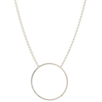 Jane Hollinger: Large circle SS necklace
