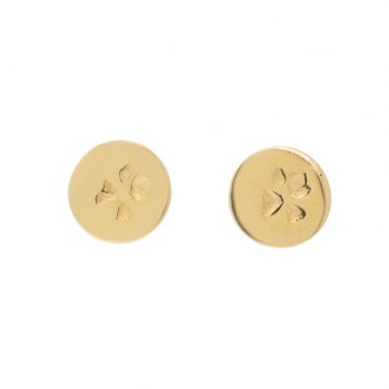 Kaylin Hertel: 14K Yellow Gold XS Petal Dot Studs