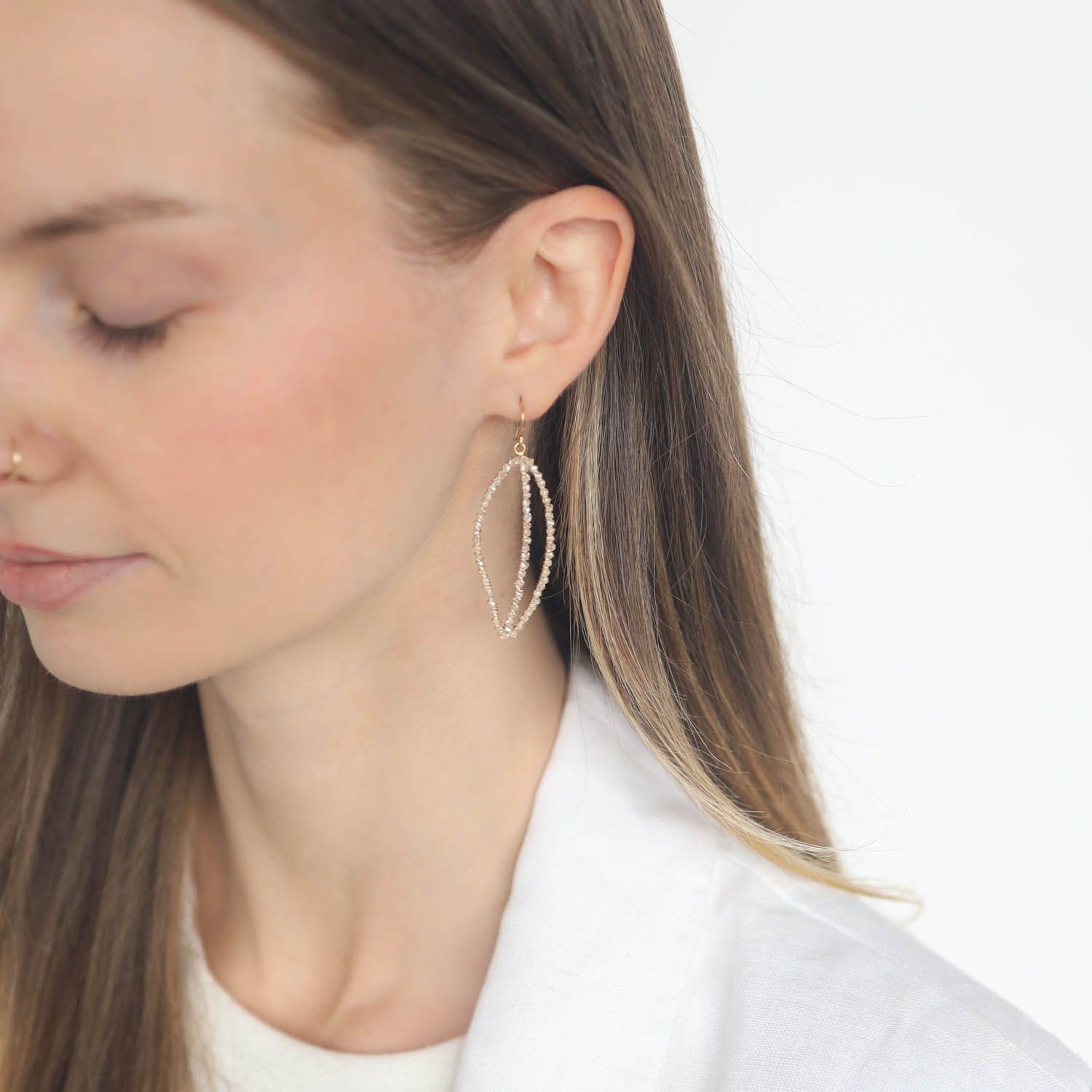 Dana Kellin: Gold-Fill Leaf Shaped Earrings, css