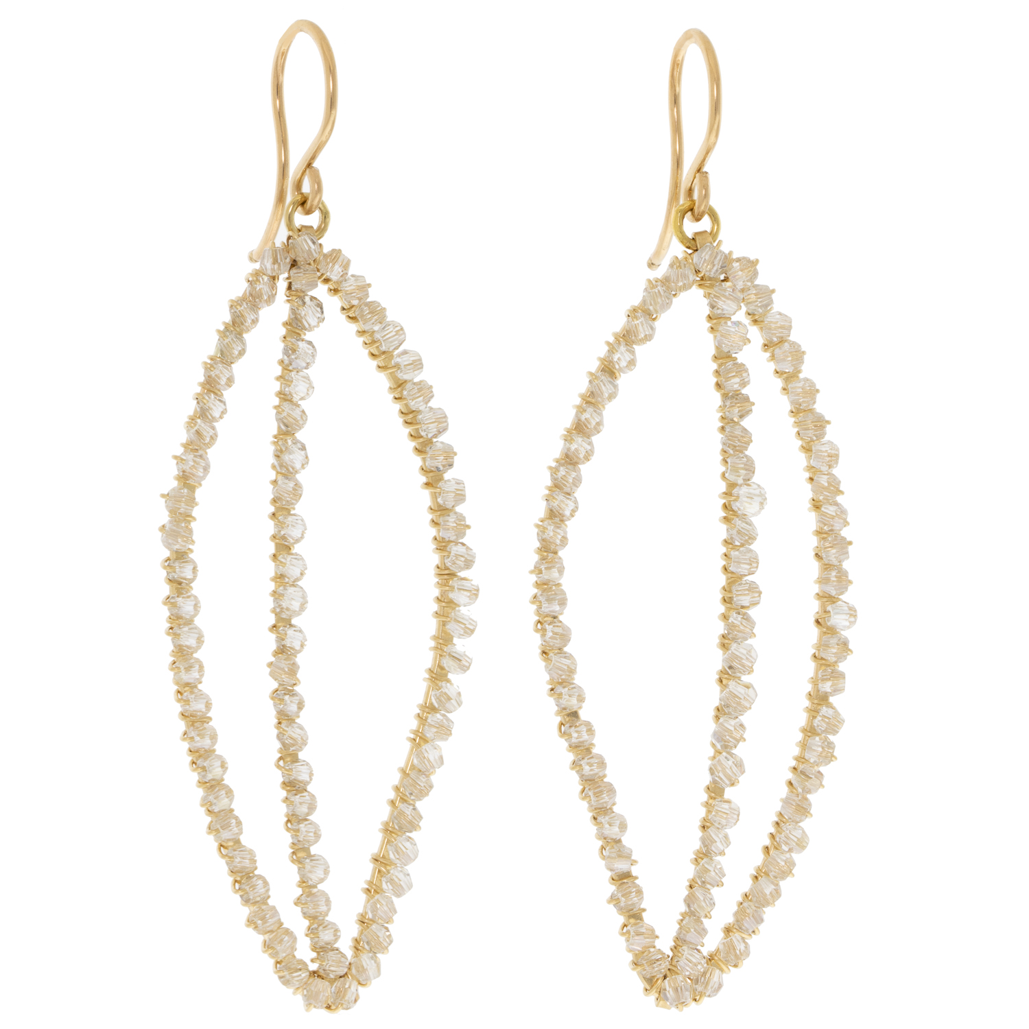 Dana Kellin: Gold-Fill Leaf Shaped Earrings, css