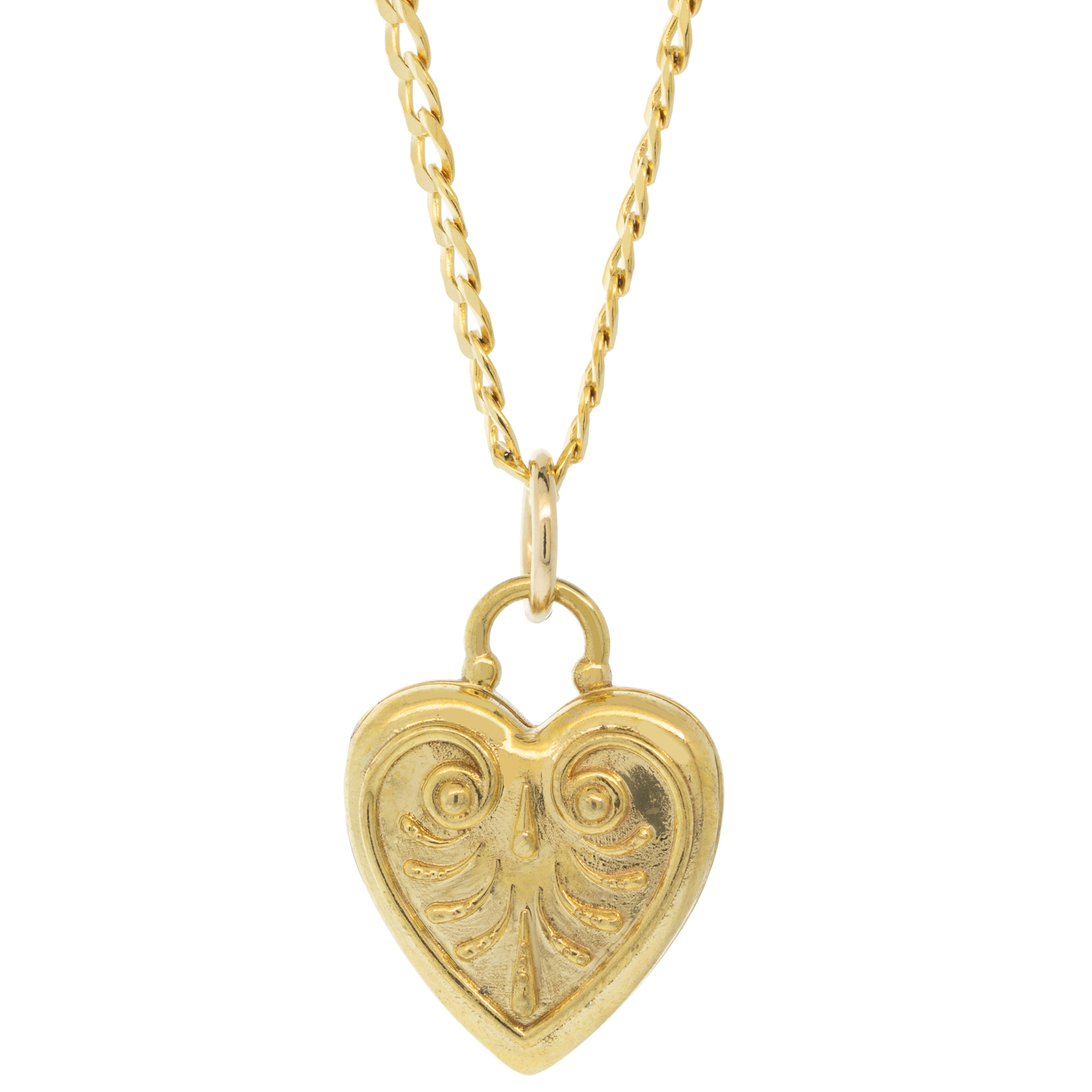 LuLu: Coeur Locket, 1 1/4" x 3/4" including bail
