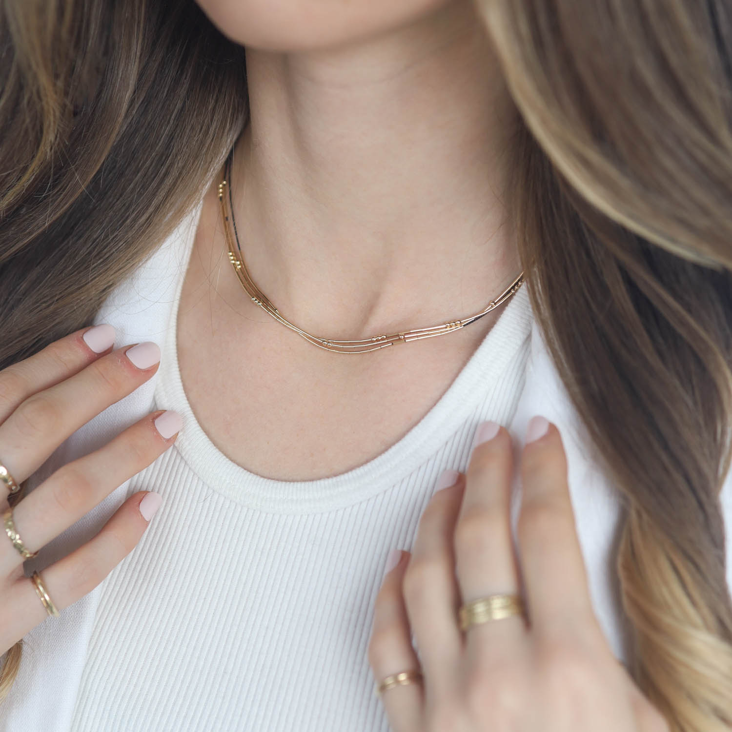 Abacus Row: Pictor Necklace - Black