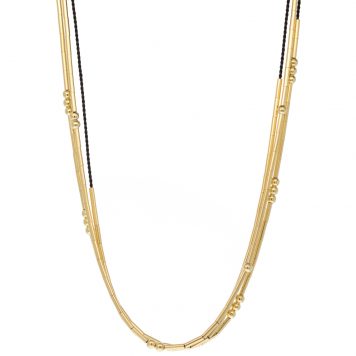 Abacus Row: Pictor Necklace - Black