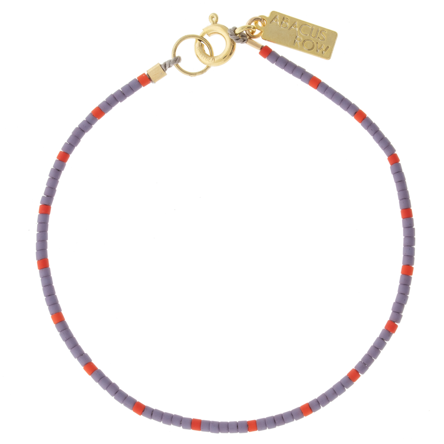 Abacus Row: Dipsea Bracelet, Plum/Red - 6.5"