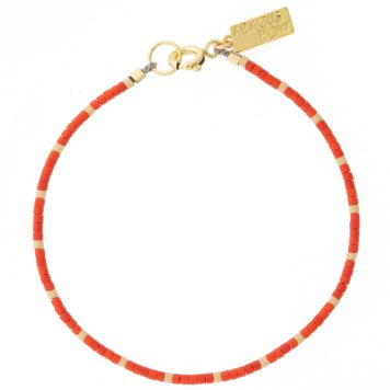 Abacus Row: Dipsea Bracelet, Red/Blush - 6.5"