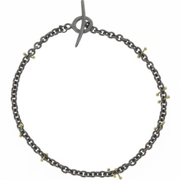 Sarah McGuire: Heavy Pinned Bracelet, 18ky, oxid