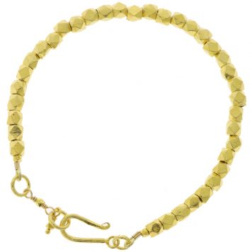 Robindira Unsworth: Fashion Bracelet, 14k gold vermeil, Large Chunky Beads