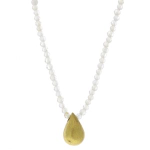 Margaret Solow: Beaded Necklace,18k Topaz