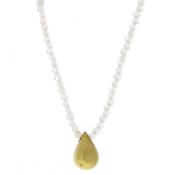 Margaret Solow: Beaded Necklace,18k Topaz